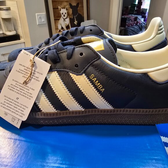 adidas Samba OG Night Navy Cream White Gum Shoes ID2056 Men's Size 10 NEW - Picture 2 of 15